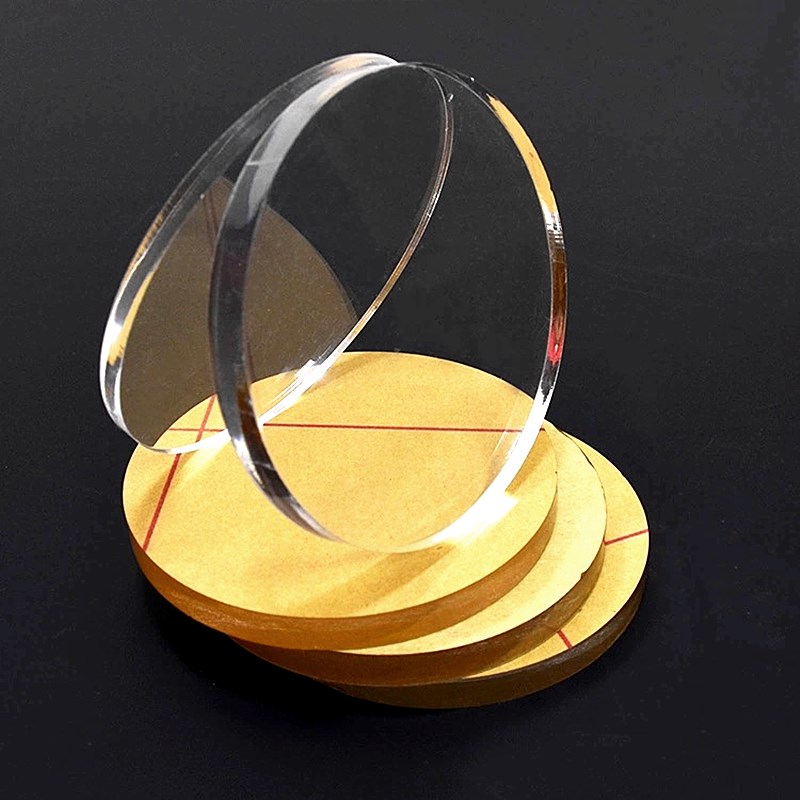 3mm Clear Cast Acrylic Circle Discs  Plexiglass Sheets Round Perspex Cutting Shapes For DIY Craft