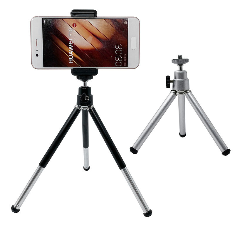 Table Tripod for Phone Smartphone Mini Tripod for IPhone Tripe for Mobile Camera Tripode Stand with Cell Phone Holder Clip