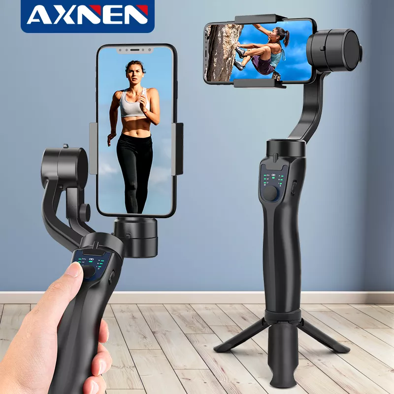 AXNEN F8 3-Axis Handheld Gimbal Phone Stabilizer Smartphone Tripod Cellphone holder for iPhone Android Mobile video Record