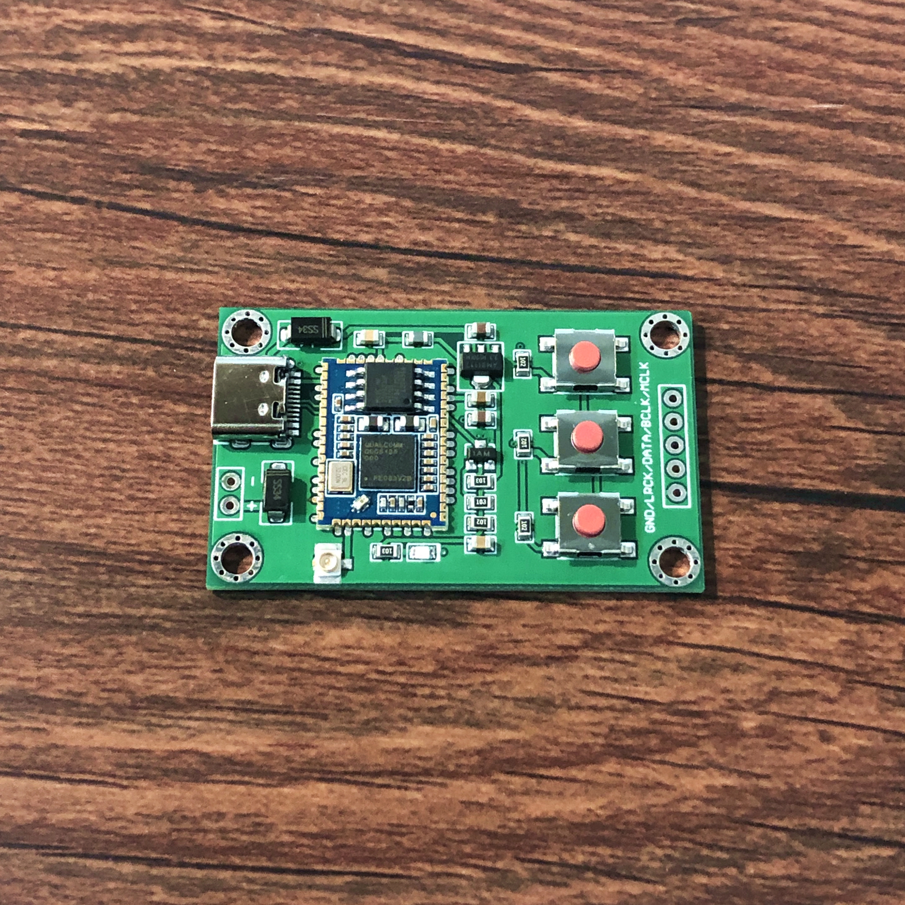 QCC5125 Bluetooth module to I2S board APTXHD LDAC upgrade CSR8675