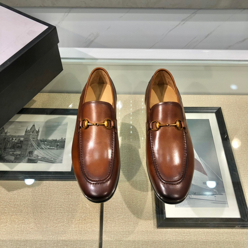  Classic High  Metal buckle Men's formal wear leather Shoes genuine leather Shoes Designer Comfortable Business casua