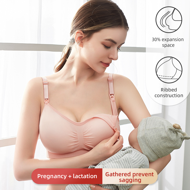 High  Plus Size Nursing Bra Breathable Women Breastfeeding Underwear Seamless Maternity Bra Push Up