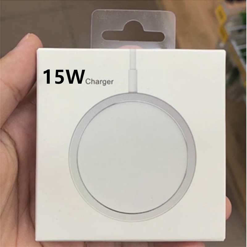 15W Fast Macsafe Mag Magnetic Wireless Charger Charging Pad for IPhone 13 Pro Max 12 Mini 11 Mac Safe Station Magsafe-charger
