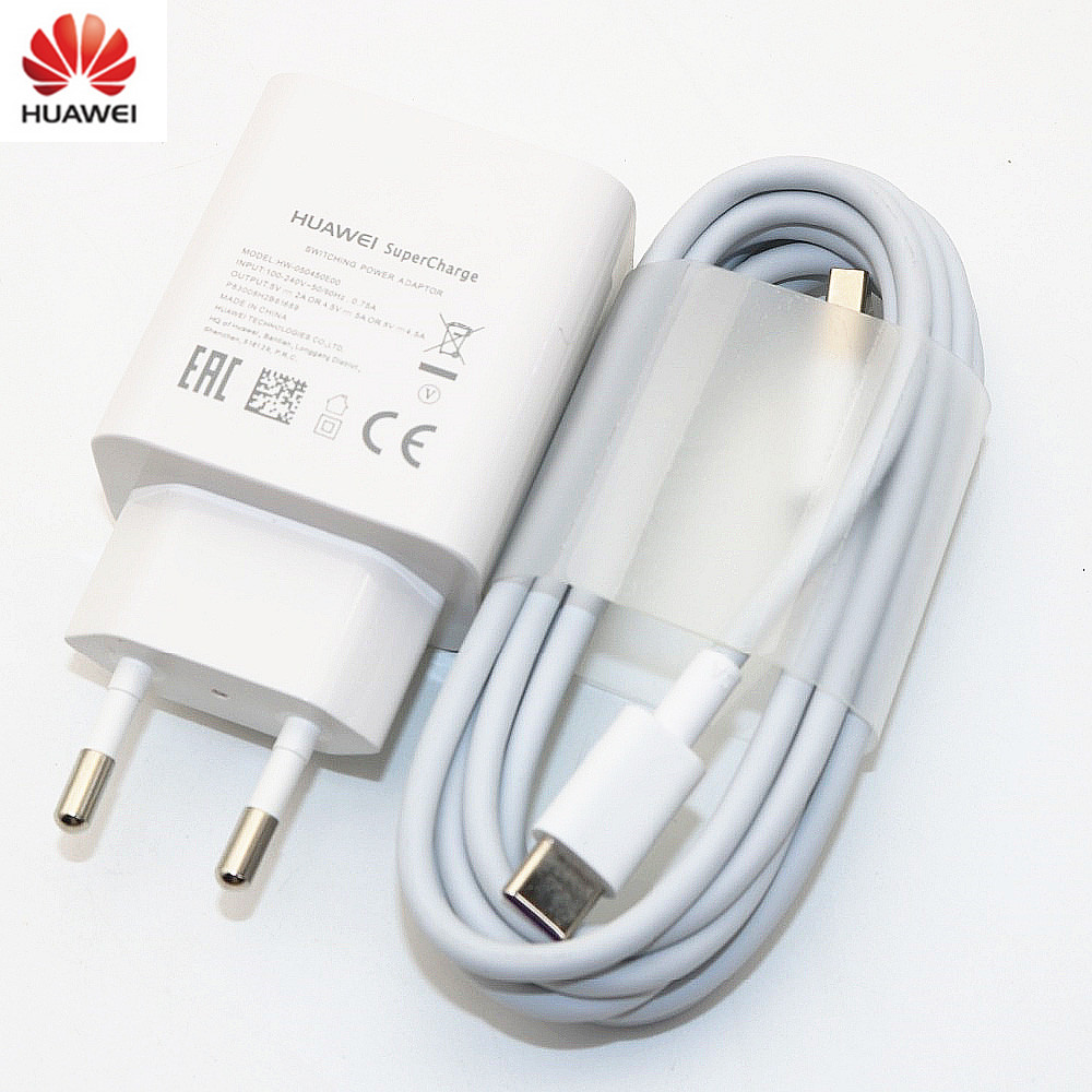 Original Huawei Supercharge Mate 9 10 20 P10 Plus P20 Pro Honor 20 V20 Fast Super Charger 4.5V5A Type-C USB 3.0 Type C Cable