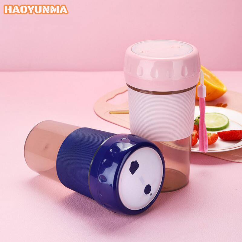 300ML Juicers Mini Rechargeable USB Portable Household Mixer Food Processor Blender Juicers Machine Home Electric Juice Cup New