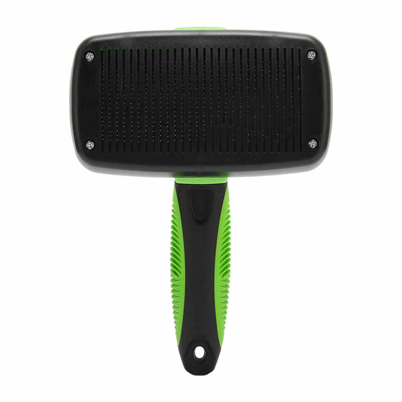 Pet Self Cleaning Brush Ergonomics Stainless Steel Needle Hair Shedding Pet Grooming Comb Brush for Cats Dogs