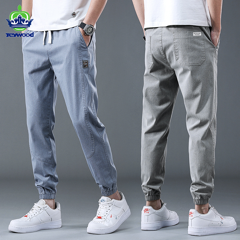  Spring Summer Cotton Jogger Pant Men Pants Harajuku Cargo Jeans Casual Harem Denim  Hip Hop Sweatpants Male Trousers