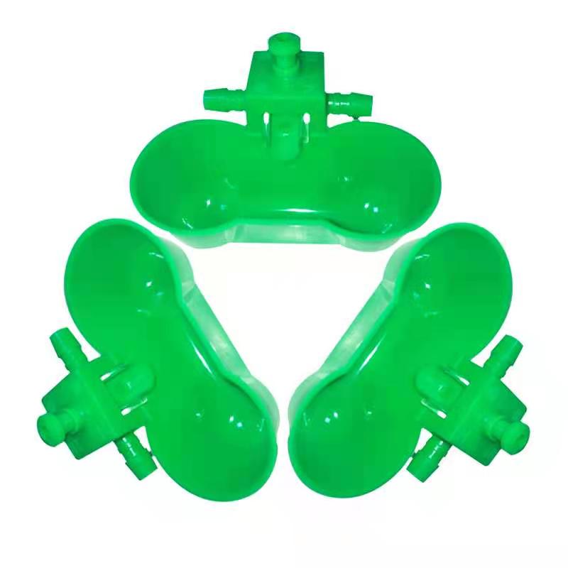 1/5/10 Pcs Green Double Bird Drinking Cups with Screw Automatic Parrots Brids Pigeon Dove Canary Drinker Bowl Watering Equipment