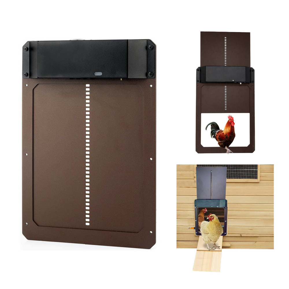 Automatic Chicken Coop Door Light-sensitive Automatic Chicken House Door High  And Practical Chicken Pets Dog Cages Door