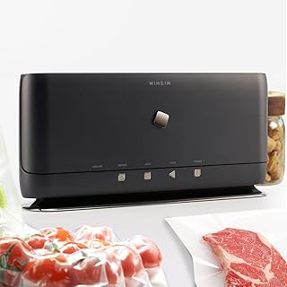 Cordless Vacuum Sealer Machine, Automatic and Compact Design Food Sealer with Vertical Stand, Portable, Sous Vide, Wine & Container Air Sealing Includes 20 Sealing Bags 8"X12" (Black (with