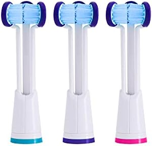 Compatible with Philips Sonicare® ONLY- Three Headed Replacement Toothbrush Heads - Fits ONLY Sonicare Models: DiamondClean, Flexcare+, HealthyWhite+, 2 Series Plaque Control (Soft Bristles - 3 Pack)