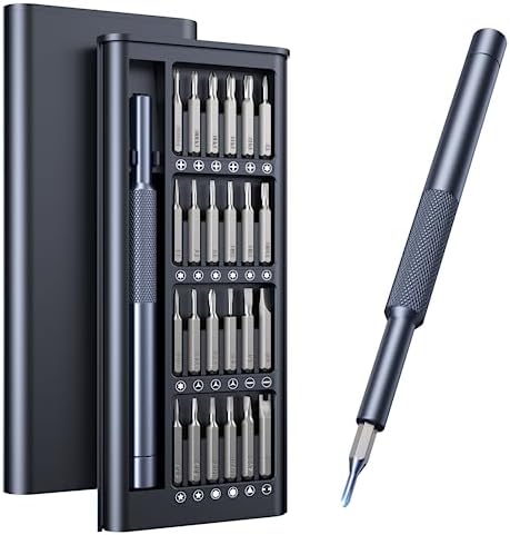 25-in-1 Small Precision Screwdriver Set, Professional Magnetic Mini Repair Tool Kit for Phone, Computer, Watch, Laptop, Macbook, Game Console, Eyeglass, Electronic - [Bearing Steel]