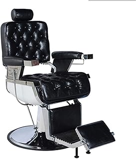 Vintage Hydraulic Beauty Equipment, Barber Chair Hydraulic Hair Styling s for Hair Stylist Classic Recliner Heavy Duty Hair Spa (Max Load Capacity 420 lbs) for Hair (A)
