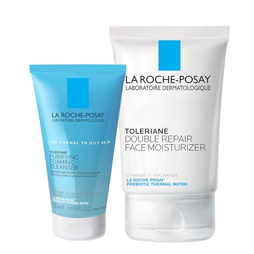 La Roche-Posay Toleriane Double Repair Face Moisturizer | Daily Moisturizer Face Cream with Ceramide and Niacinamide for All Skin Types | Oil Free | Fragrance Free