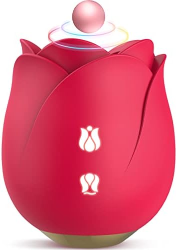 Adult Rose Sex Toy for Woman,G spot Clitoral Nipple Stimulator Vibrator with 9 Tapping,Vibrating Adult Toy Massager Rose Sex Stimulator Vibrators Sex Toys for Female Couple