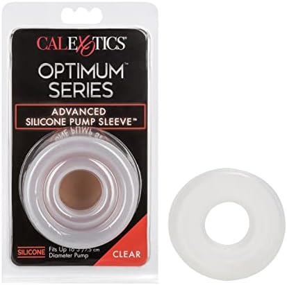 CalExotics Advanced Silicone Pump Sleeve - Male Penis Pump Comfort Ring Accessory - 3 inch - Clear