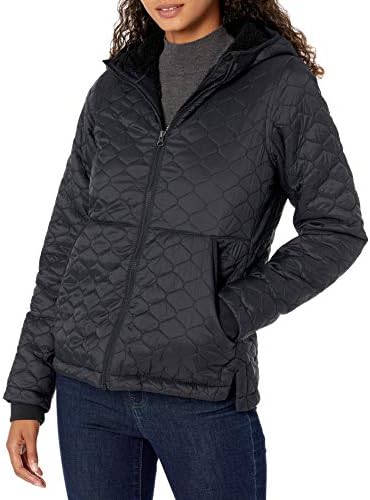 Amazon Essentials Women's Lightweight Quilted Full-Zip Water-Resistant Sherpa-Lined Hooded Puffer Jacket