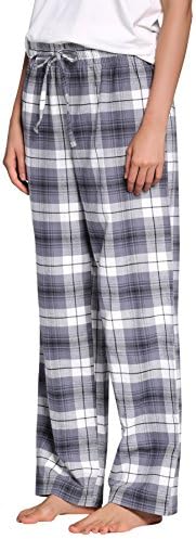 Women's 100% Cotton Super Soft Flannel Plaid Pajama/Lounge Pants