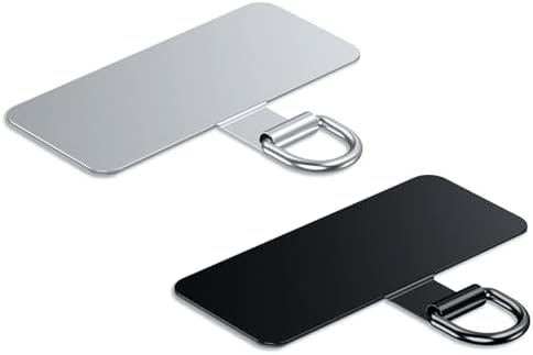 Metal Phone Tether Tab for iPhone, Cell Phone Lanyard Patch, Phone Strap Replacement Part for All Full Phone Cases