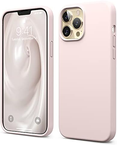elago Compatible with iPhone 13 Pro Max Case, Liquid Silicone Case, Full Body Screen Camera Protective Cover, Shockproof, Slim Phone Case, Anti-Scratch Soft Microfiber Lining, 6.7 inch (Lovely Pink)