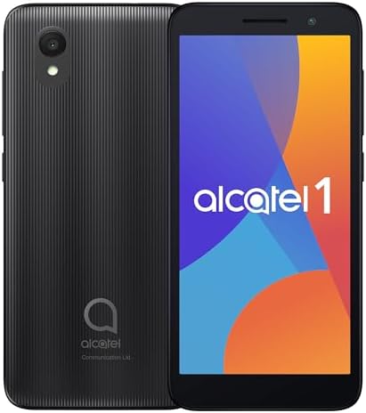 Alcatel 1 (16GB) 5.0" Full View Display - Removable Battery - Dual SIM GSM Unlocked US & Global 4G LTE International Version - Volcano Black