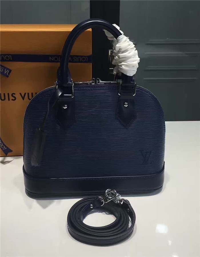 Louis Vuitton Alma BB  Epi Leather M91606 Indigo blue