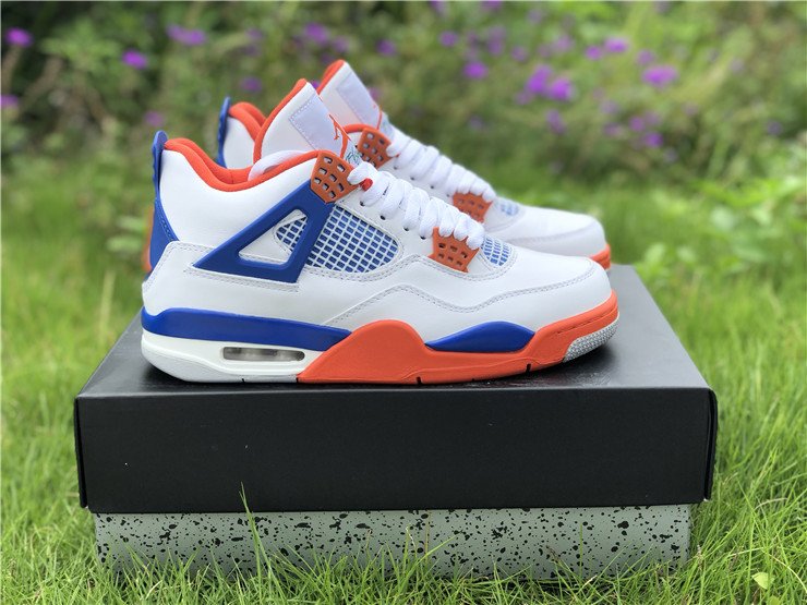 PK AIR JORDAN 4 WHITE GAME ROYAL-ORANGE