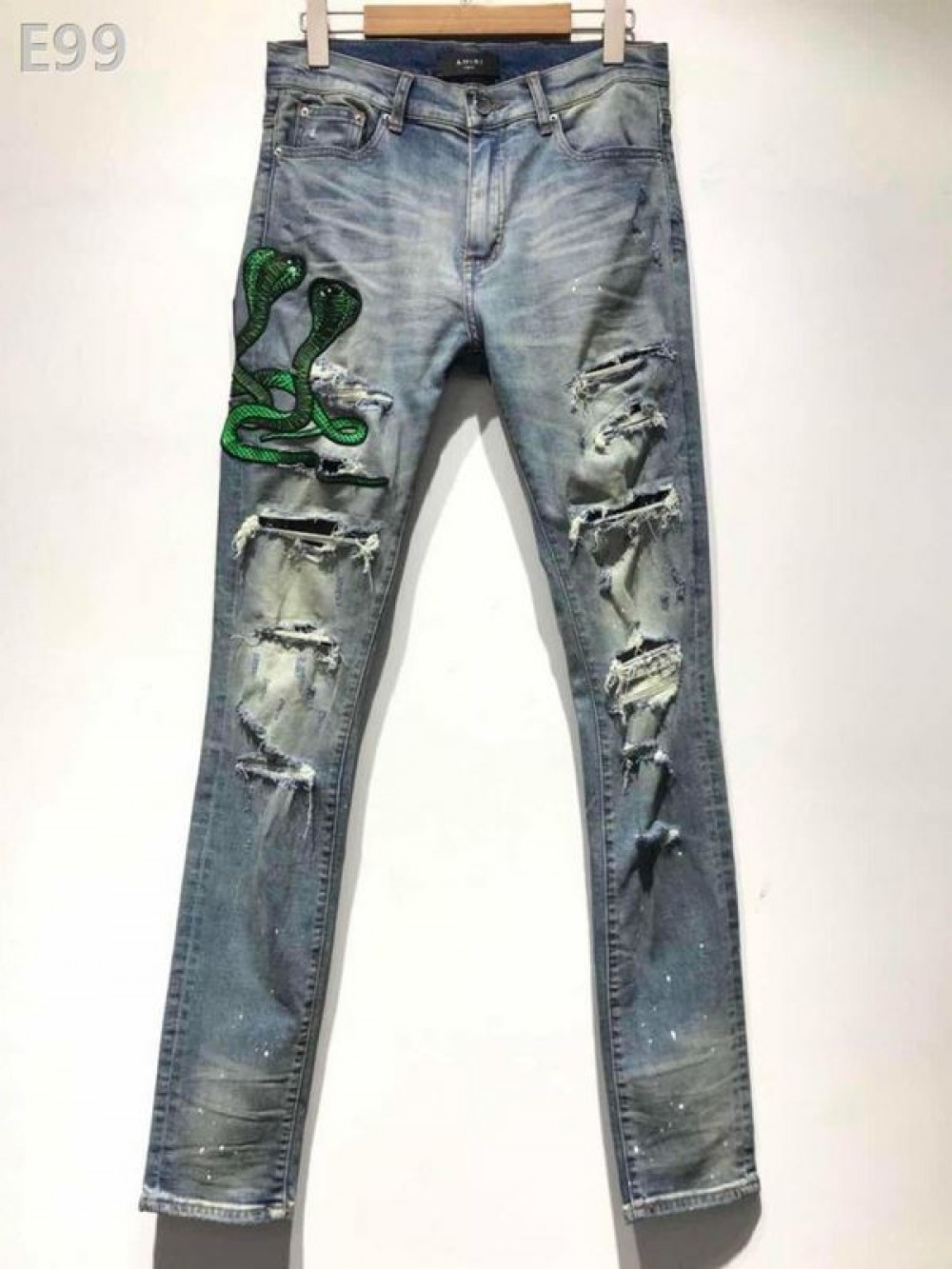 AMIRI Art Patch Snake Jeans