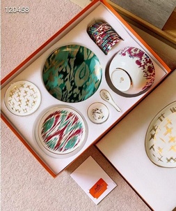 1:1 replica hermes home voyage porcelain dinner set